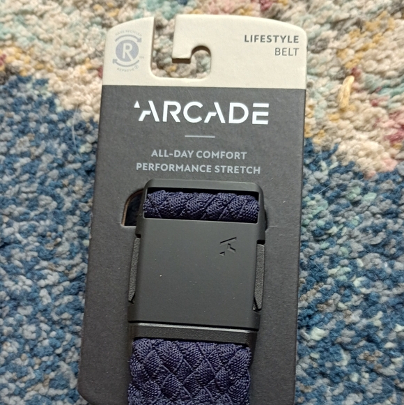 Arcade Navy Performance Stretch Belt - Picture 2 of 3